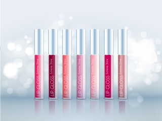 Cosmetic product glosses make up
