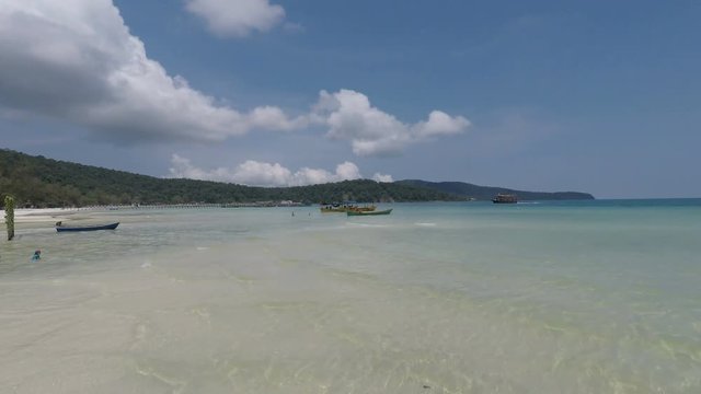 tropical island koh rong samloem in cambodia