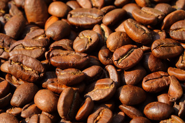 roasted coffee beans background