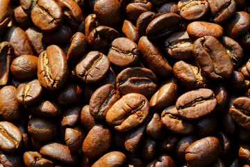 roasted coffee beans background