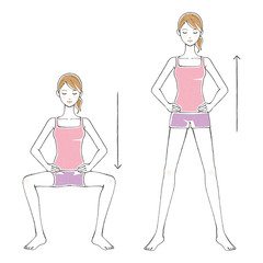 女性 筋トレ 下半身 美脚