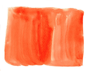 Abstract pattern square with brown color on white background , Illustration watercolor hand draw and painted on paper
