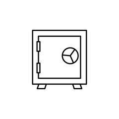 safe icon. Element of crime and punishment for mobile concept and web apps icon. Thin line icon for website design and development, app development. Premium icon