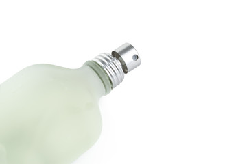 Bottle of perfume isolated of white background