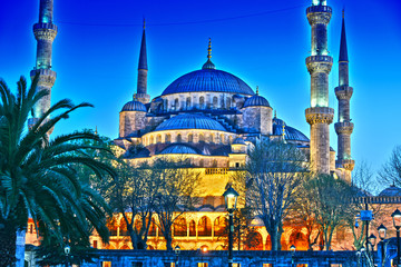 Sultan Ahmed Mosque or Blue Mosque in Istanbul, Turkey
