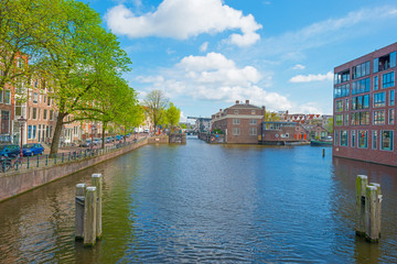 Canal in the city of Amsterdam