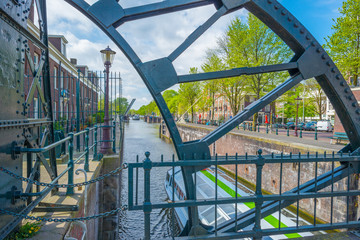 Bridge over a canal in the city of Amsterdam