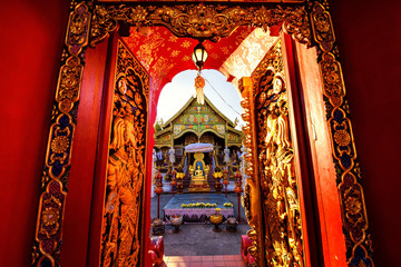 Ming Muang temple at sunset, Chiang Rai