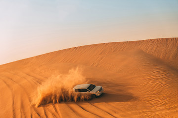 Fototapeta na wymiar Desert dune bashing