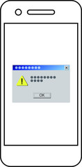 Smartphone Error illustration