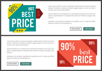 Fototapeta premium Hot Best Price Set of Internet Vector Illustration