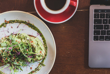 Smashed Avocado and Black Coffee
