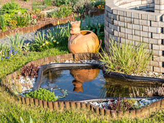 Dekoration Gartenteich