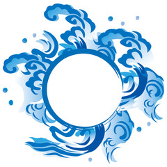 ウェイブ 手書き 丸