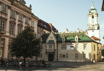 Fototapeta premium Bratislava street Slovakia