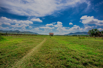 on hill top viewpoint house the sun at sunset time, Hatyai viewpoint, Songkhla, Travel in Thailand, Summer holiday vacation travel trip