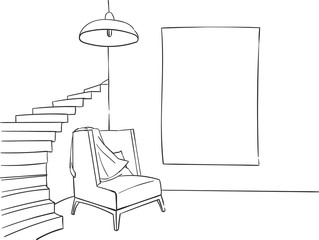 Luxury bedroom interior