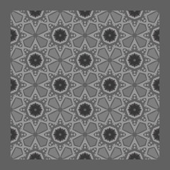 netrivail and simple color  abstract  geometric pattern, vector seamless from abstract forms in gray