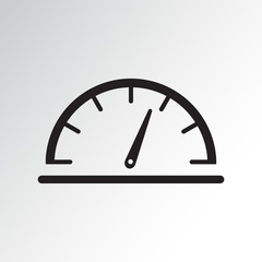 Speedometer icon. Vector illustration