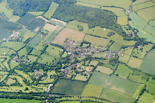 Shoreham and War Memorial, aerial view