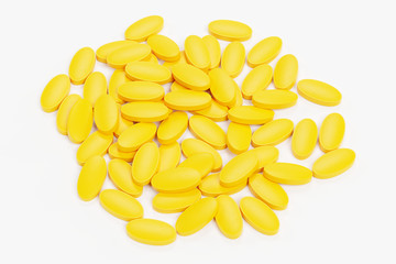 Realistic 3D Render of Pills (Medicine)