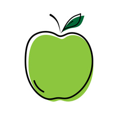 Apple icon vector illustration