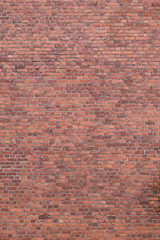 Big full frame background of detailed old red brick wall with copy space