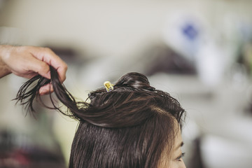 Naklejka premium ヘアカット ボディパーツ