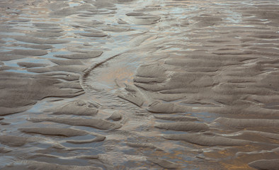 Close up of sandy beach