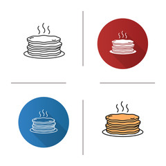Pancakes stack icon
