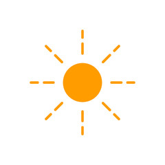 Sun flat icon
