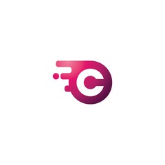 letter c tech logo tempate