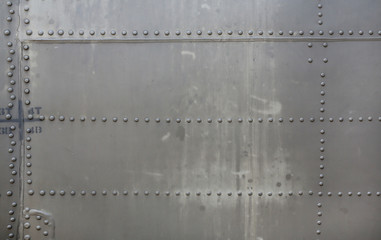 Metal surface of military Armored.