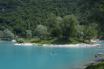 Fototapeta na wymiar lago di Tenno