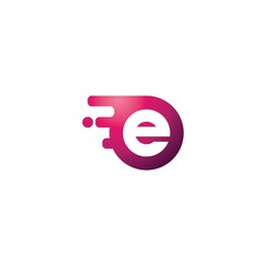 letter e tech logo tempate