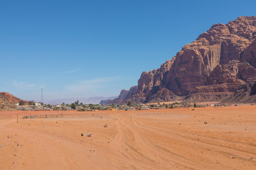 Fototapeta na wymiar Wadi Rum desert landscape,Jordan