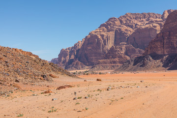 Wadi Rum desert landscape,Jordan