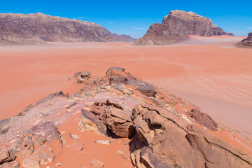 Wadi Rum desert landscape,Jordan