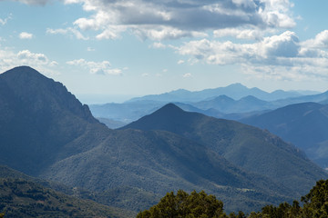 scenic mountain panorama, loneliness