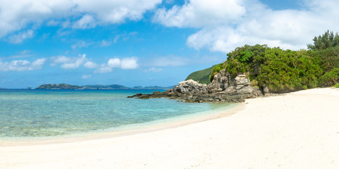 Fototapeta na wymiar Hijuishi Beach, Tokashiki Island, Okinawa, Japan
