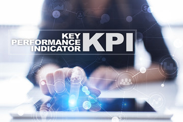 Fototapeta na wymiar KPI. Key performance indicator. Business and technology concept.