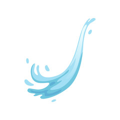 Obraz na płótnie Canvas Water wave and drops vector Illustration on a white background
