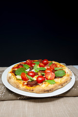 tasty pizza on a the table