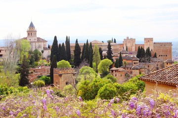 La Alhambra, Granada, Spain in April 2015