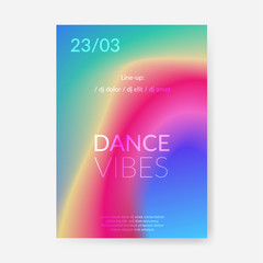 Soft colorful abstract mesh gradient poster layout