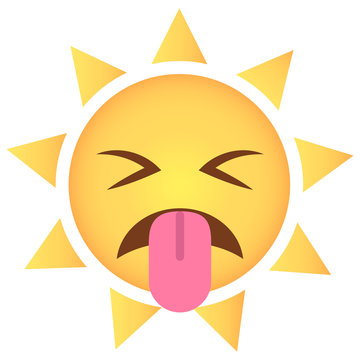 Sonne Emoji Ekel