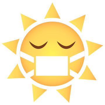 Sonne Emoji krank