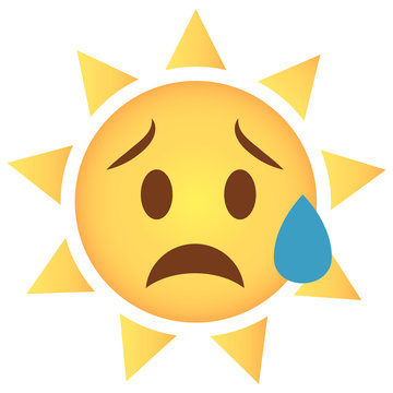 Sonne Emoji traurig