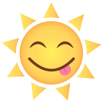 Sonne Emoji frech
