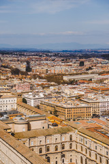 Obraz premium aerial view of buildings in Rome city, Italy